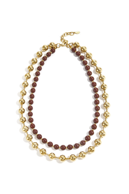 Kralenketting | Golden layers