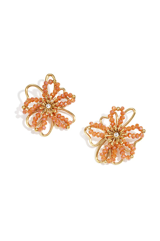Oorbellen | Beaded flower