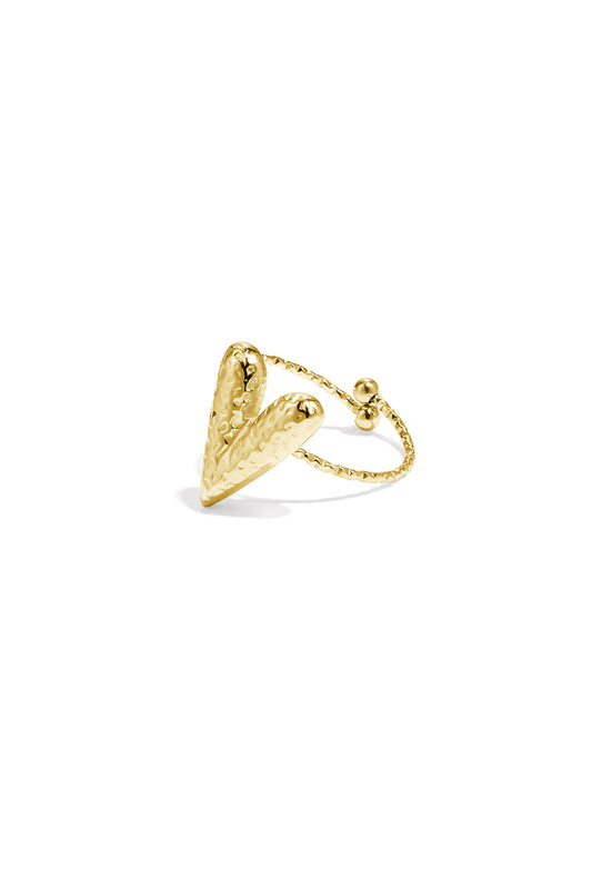 Ring | Textured heart