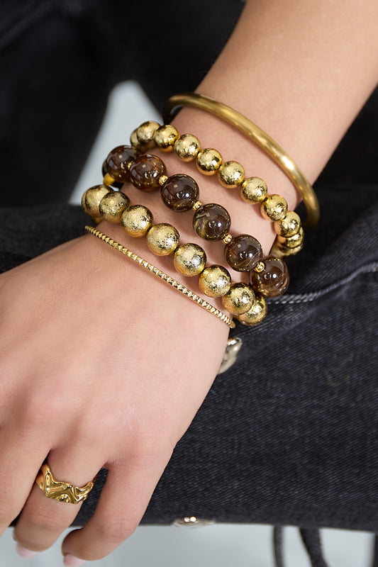 Kralenarmband | Golden layers