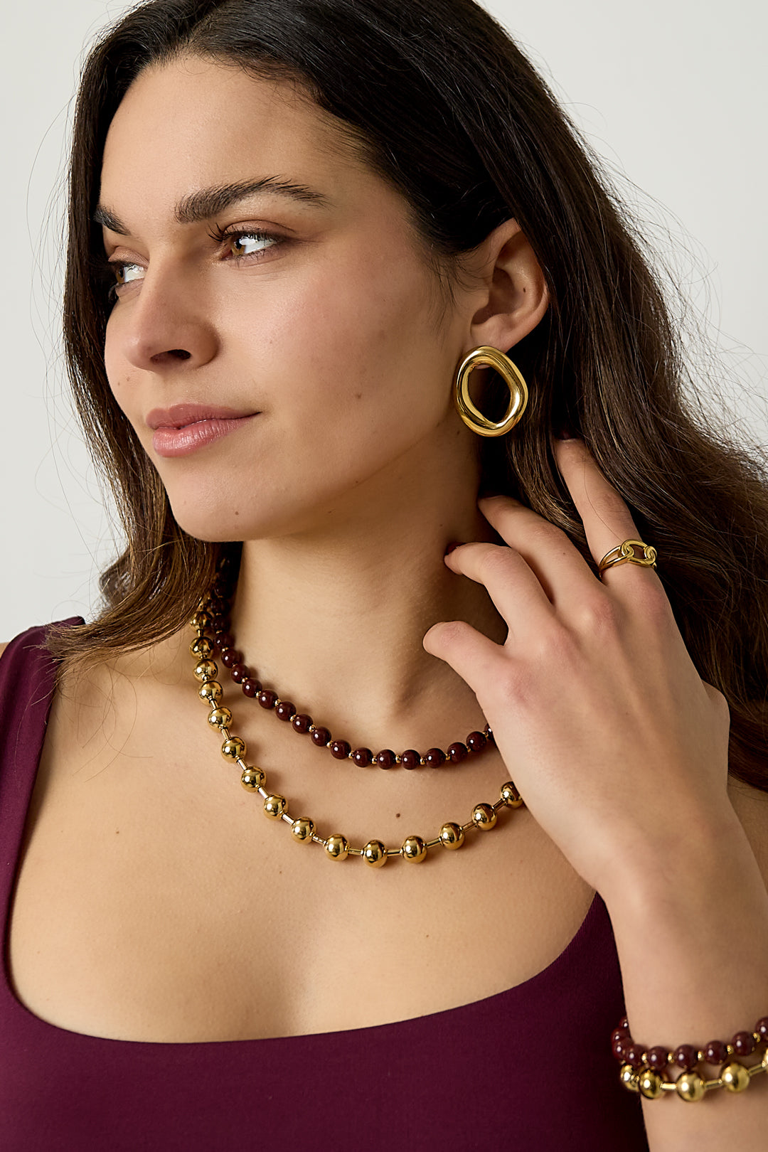 Kralenketting | Golden layers