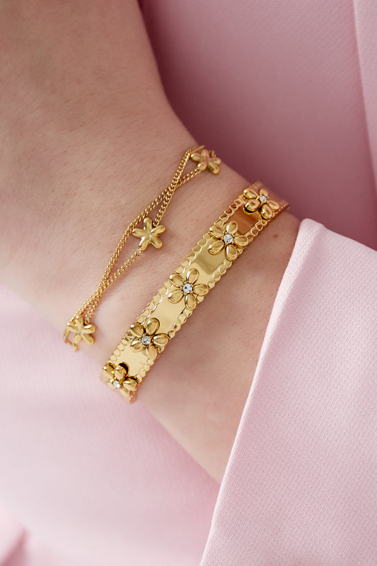Armband | Flower party bangle
