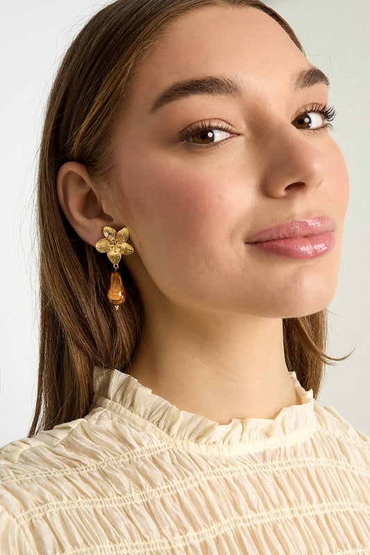 Oorbellen | Floral drop