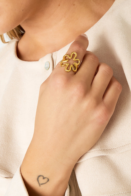 Ring | Blooming flower