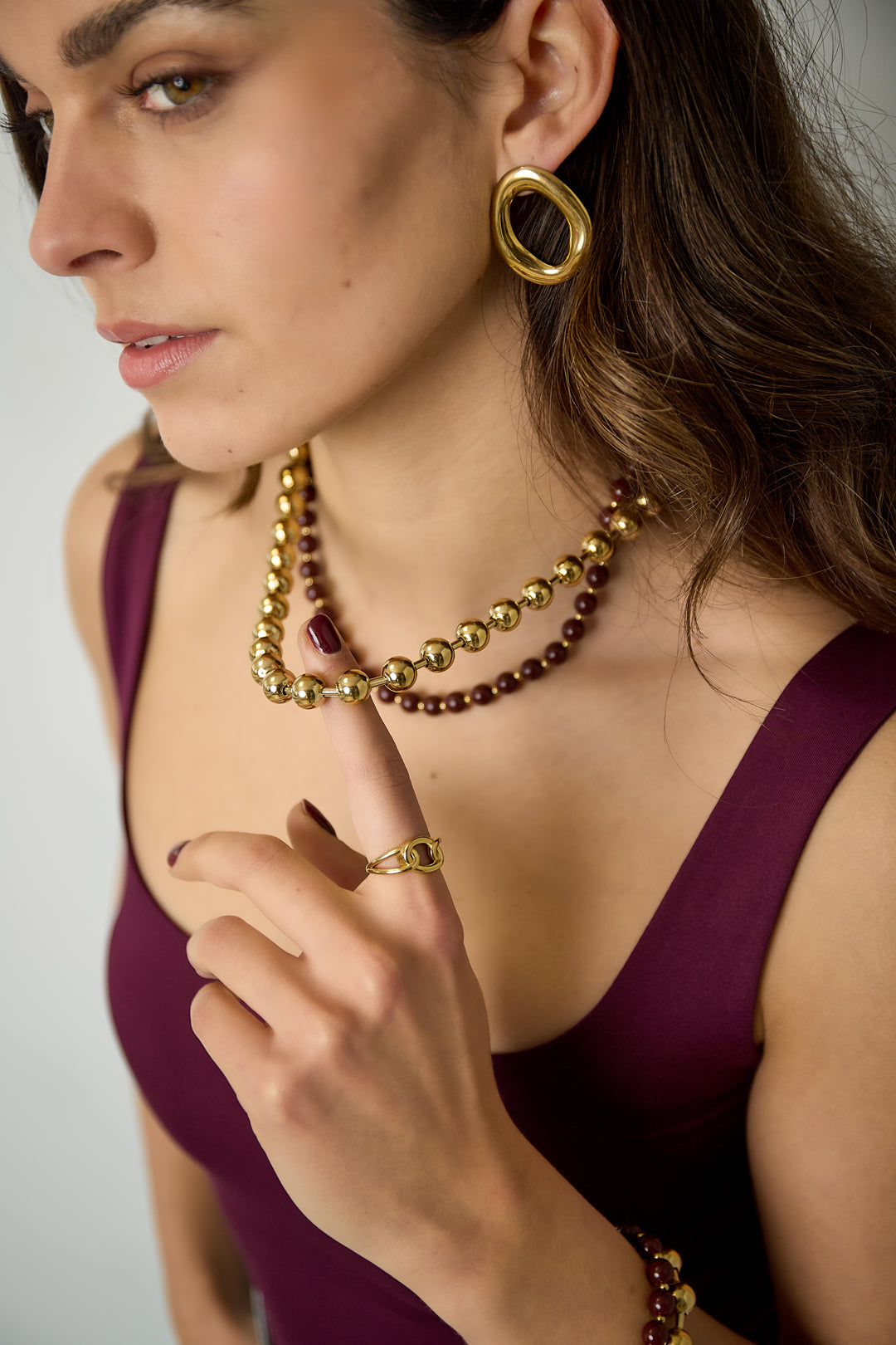 Kralenketting | Golden layers